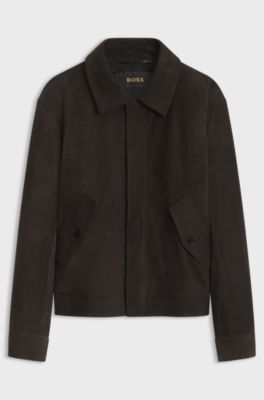 Leather aviator jacket, Dark Brown