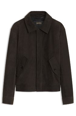 Leather aviator jacket