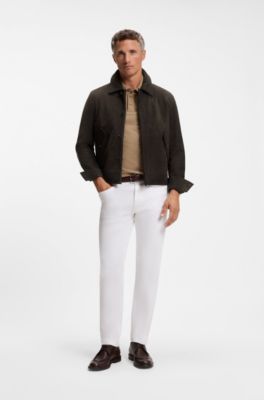 Leather aviator jacket, Dark Brown