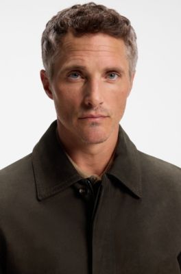 Leather aviator jacket, Dark Brown