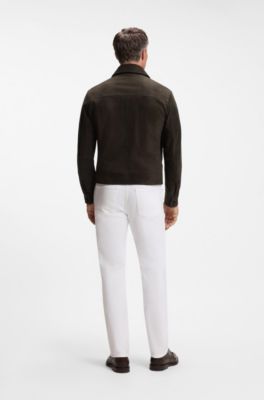 Leather aviator jacket, Dark Brown