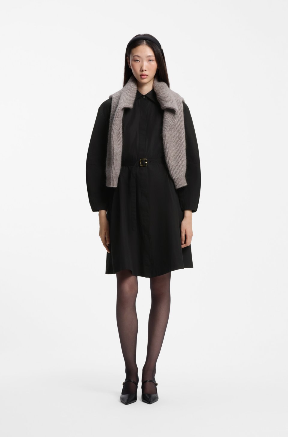Cotton shirt dress