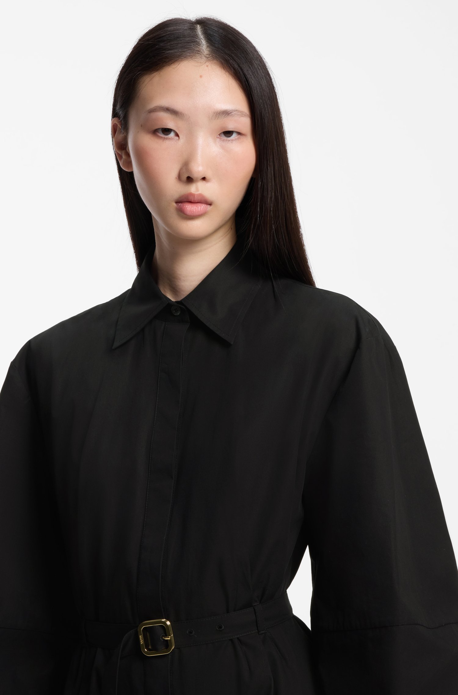 Hugo Cotton shirt dress klänningar dam – bild 3