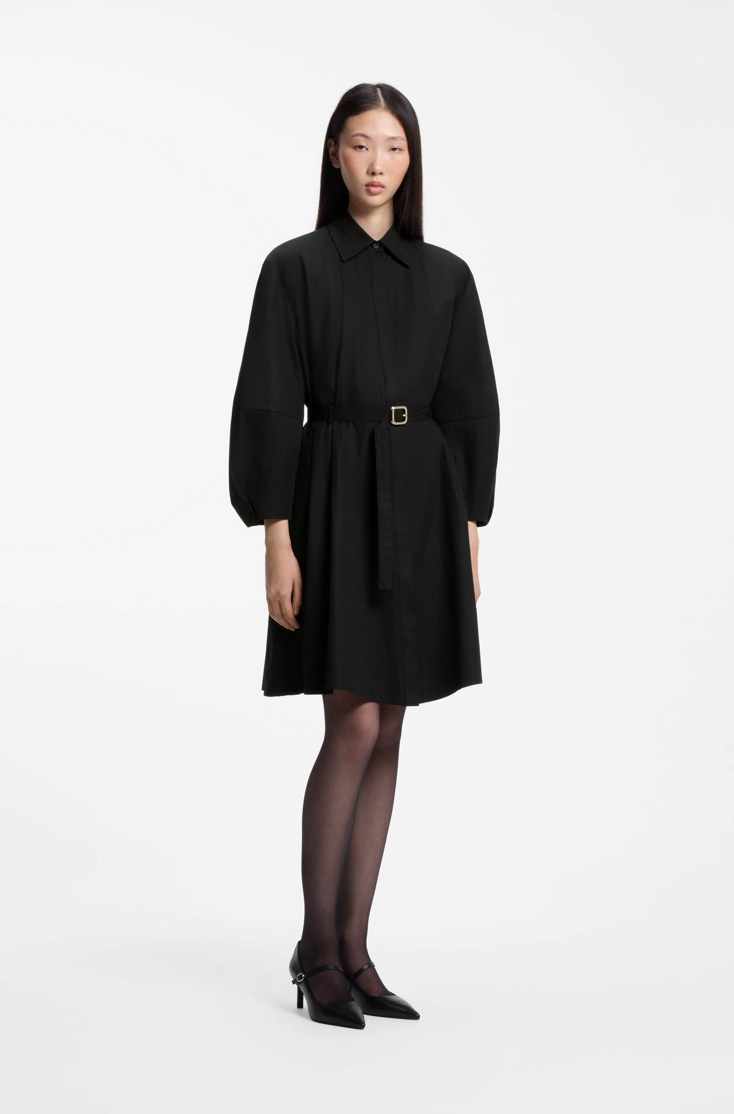 Hugo Cotton shirt dress klänningar dam – bild 2