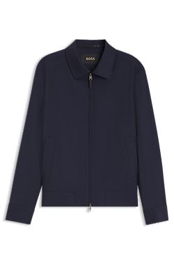 Jacke aus Schurwolle mit wasserabweisendem Finish
