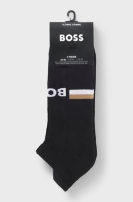 2-pack ankle socks, Black