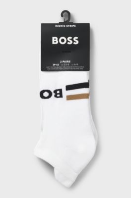 2-pack ankle socks, White