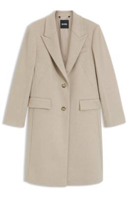 Single-breasted formal coat in wool 4