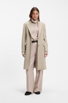 Single-breasted formal coat in wool 2