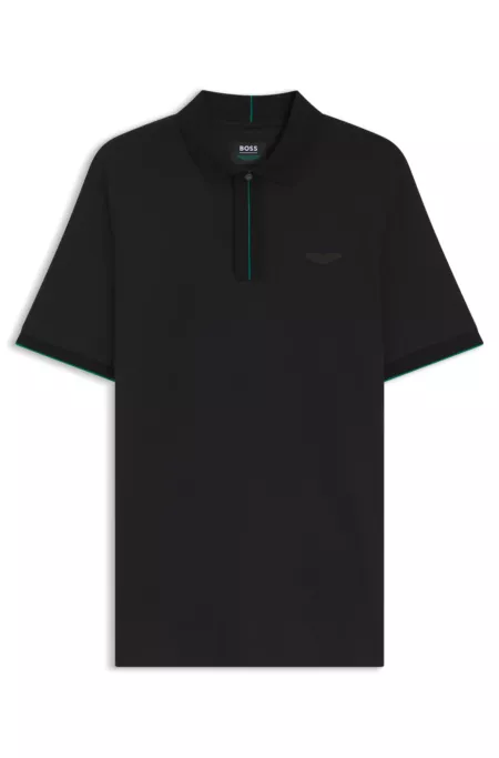 BOSS x ASTON MARTIN polo shirt in mercerised cotton
