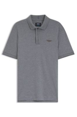 Boss x ASTON MARTIN polo shirt in mercerised cotton pikéer herr – bild 4
