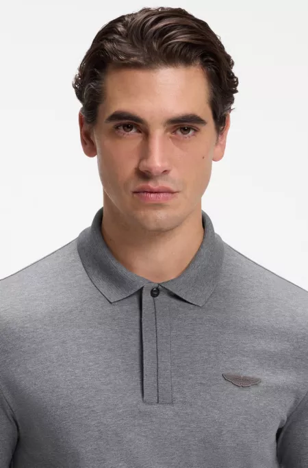 BOSS x ASTON MARTIN polo en coton mercerisé