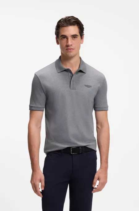 BOSS x ASTON MARTIN polo en coton mercerisé