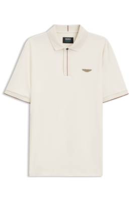 Boss x ASTON MARTIN polo shirt in mercerised cotton pikéer herr – bild 4