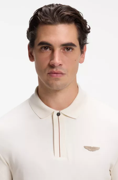 BOSS x ASTON MARTIN polo shirt in mercerised cotton
