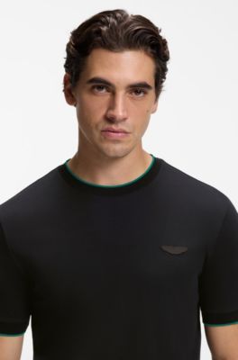 BOSS x ASTON MARTIN T-shirt in mercerised cotton, Black