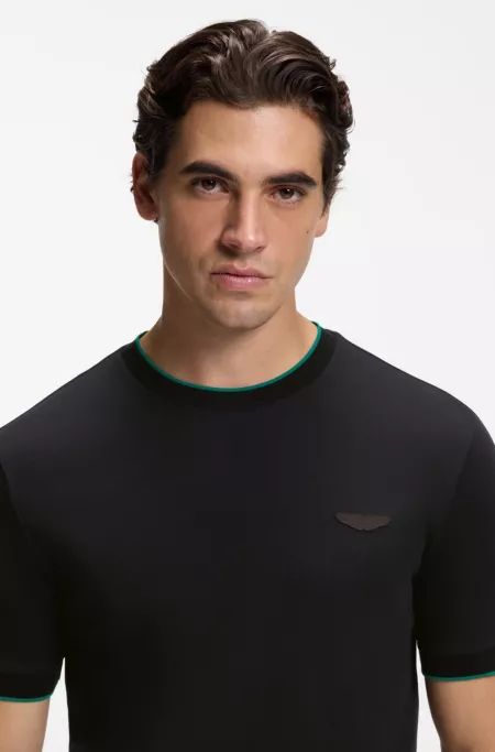 T-shirt BOSS x ASTON MARTIN en coton mercerisé