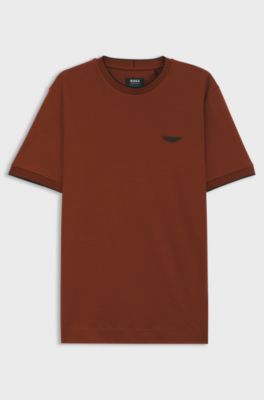 BOSS x ASTON MARTIN T-shirt in mercerised cotton, Brown