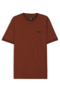 BOSS x ASTON MARTIN T-shirt in mercerised cotton, Brown
