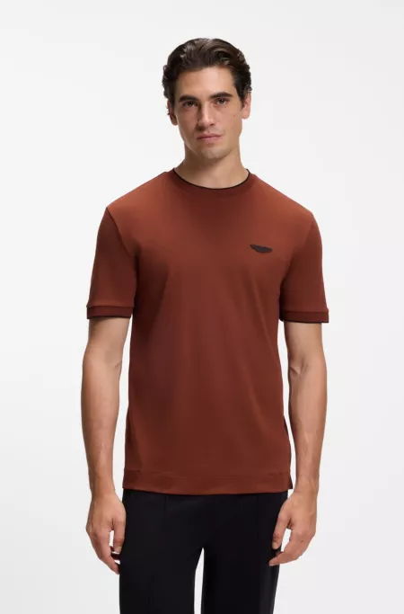 BOSS x ASTON MARTIN T-shirt in mercerised cotton