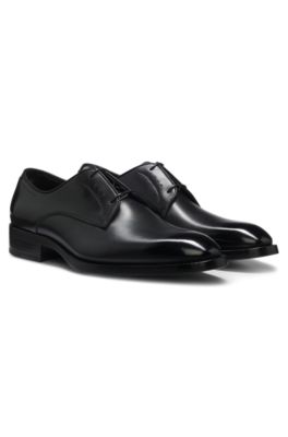 Leather Derby shoes, Black