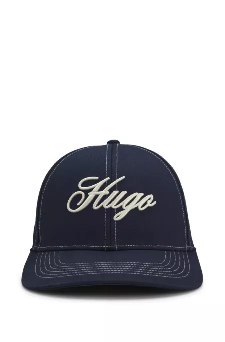Gorra de sarga de algodón con logo