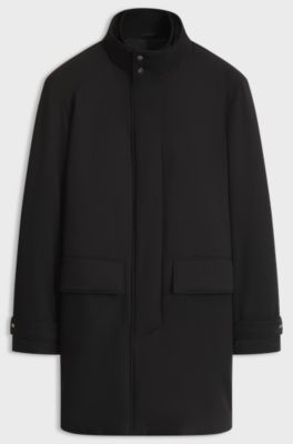 Water-repellent coat , Black