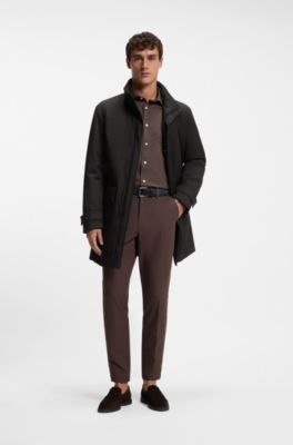 Water-repellent coat , Black
