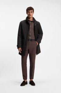 Water-repellent coat , Black