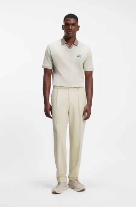 BOSS x AO pinstripe trousers