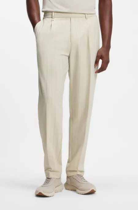 BOSS x AO pinstripe trousers