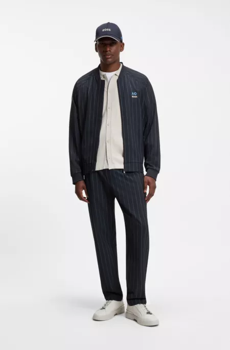BOSS x AO pinstripe trousers