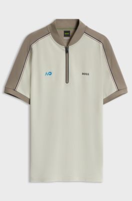 BOSS x AO replica teamwear polo shirt, Light Beige