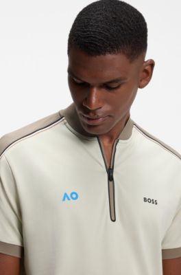 BOSS x AO replica teamwear polo shirt, Light Beige