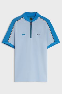 BOSS x AO replica teamwear polo shirt, Light Blue