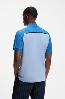 BOSS x AO replica teamwear polo shirt, Light Blue