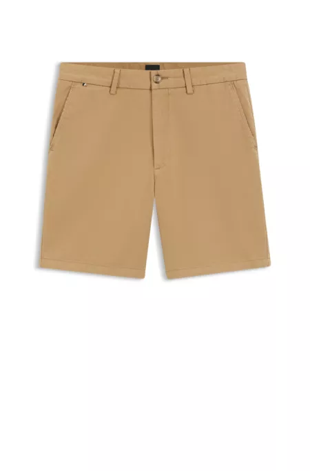 Short Modern en twill de coton stretch surteint