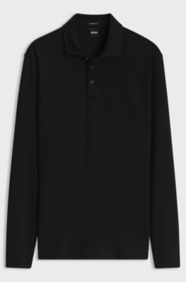 Pallas polo in cotone, Nero