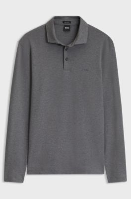 Pallas Poloshirt aus Baumwolle, Grau