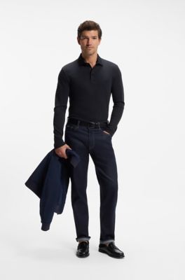 Pallas cotton polo shirt, Dark Blue