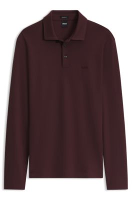 Pallas cotton polo shirt, Dark Brown