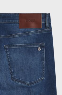 Stretch-denim jeans in a slim fit, Blue