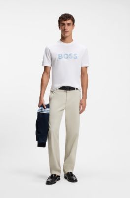 Cotton jersey T-shirt , White