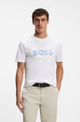 Cotton jersey T-shirt , White