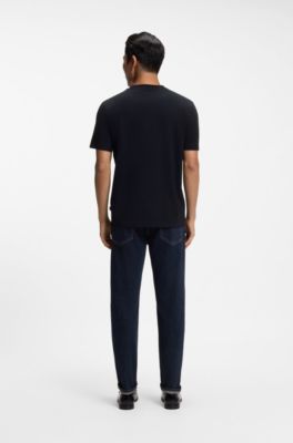Cotton jersey T-shirt , Dark Blue