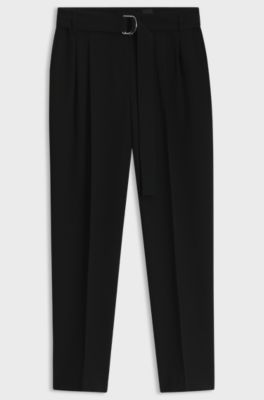 Crepe trousers, Black