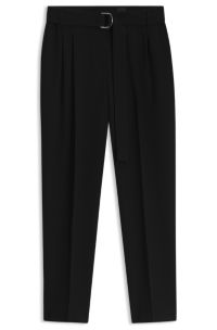 Crepe trousers, Black