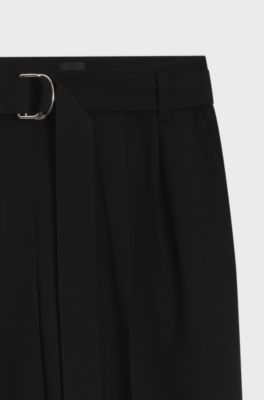 Crepe trousers, Black