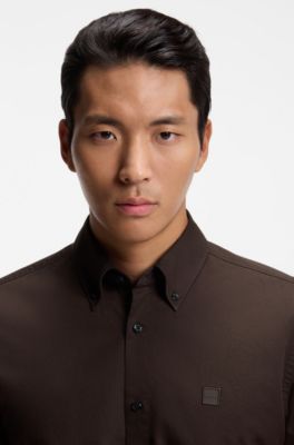 Cotton shirt, Brown