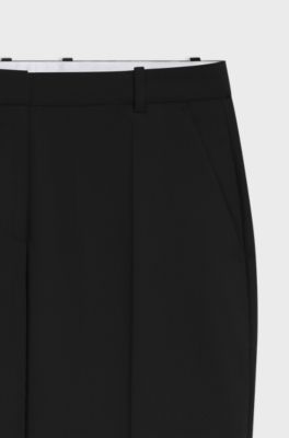 Virgin-wool trousers, Black